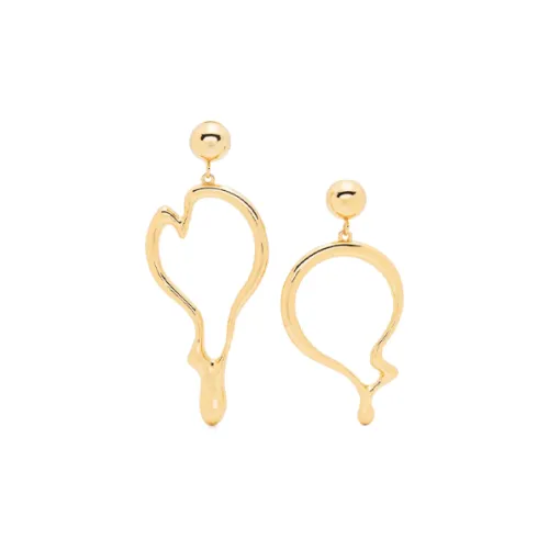 MOSCHINO Цинковый сплав Brass Earrings Женские Золотой