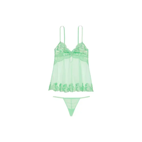 Victoria's Secret Пижамный комплект женский травяного зеленого цвета