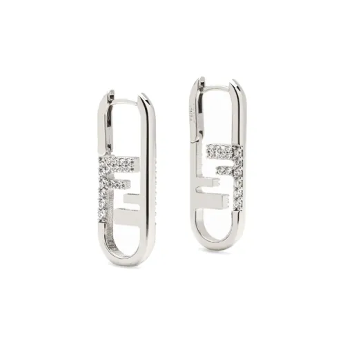 FENDI Серьги Серебряные Унисекс