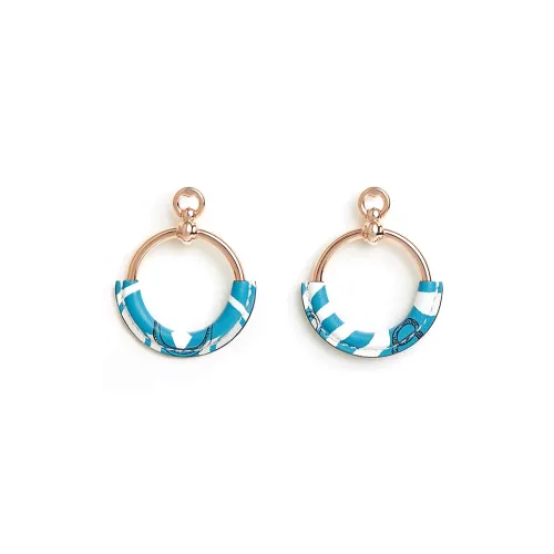 HERMES Серьги Синие Женские