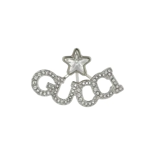 GUCCI Металлические серьги, серебряные, женские