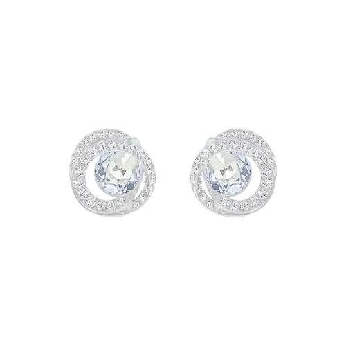 Серьги из искусственного кристалла Swarovski женские серебряные