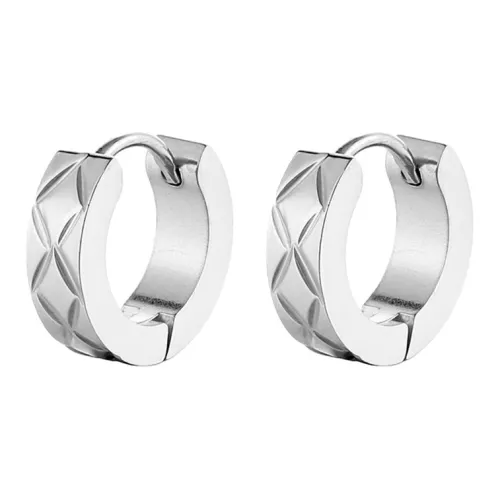 Серьги MAGICPOLE из титанового стального сплава мужские серебристые черные