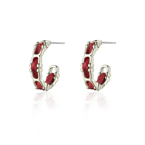 Suddenly Lucky Сплав Серьги Женские Красные