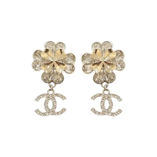 CHANEL Металлические Серьги Золотые Женские