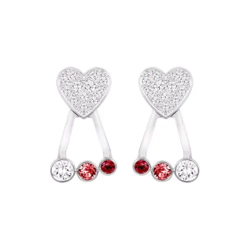 Swarovski Duo Heart Серьги Белый Женские