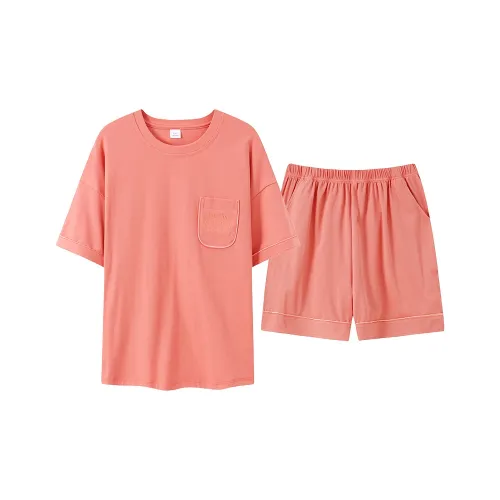 CHUDUAN Пижамный комплект женский оранжевый