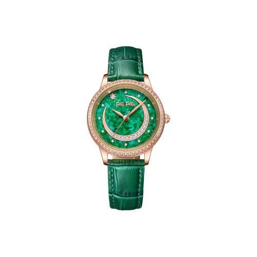 Folli Follie Кварцевый механизм Часы Унисекс Зеленый циферблат YQ WF22B006GPE