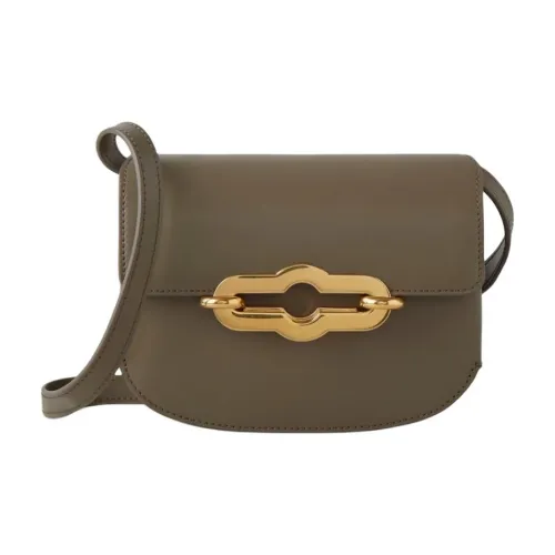 Mulberry Телячья кожа Сумка через плечо Маленькая Женская Лен Зеленый