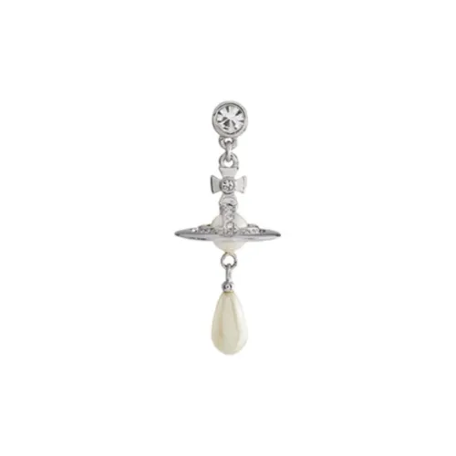 Вивьен Вествуд Pearl Drop Brass Earrings Мужской