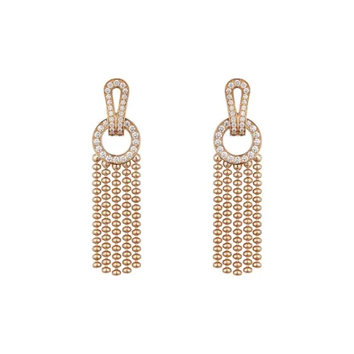 Cartier Серьги Agrafe Розовое Золото, Бриллианты