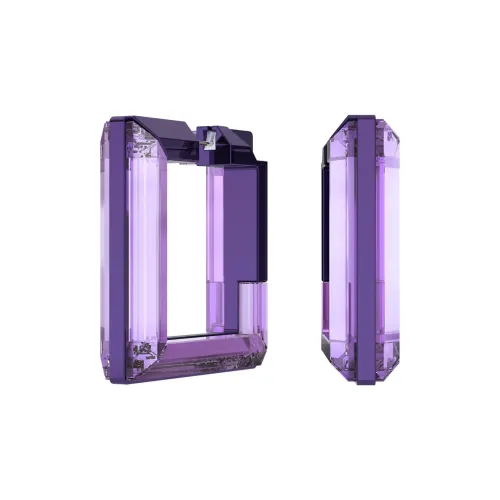 Серьги-кольца Swarovski Женские Фиолетовые