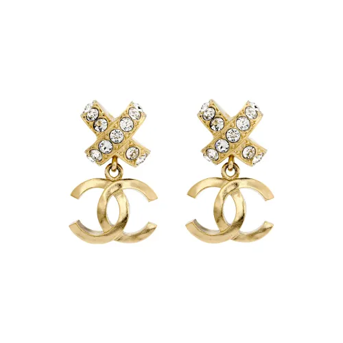 CHANEL Металлические Серьги Золотые Женские