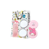 Мелодия Круглый Зеркало для макияжа & Цинковый сплав Гребень & Изящный Подарочная Сумка