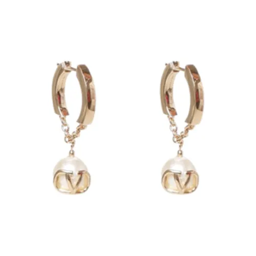 Valentino Brass Earrings Женские Золотой