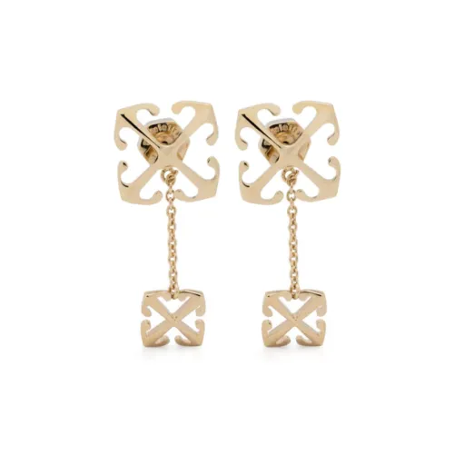 OFF Белый Brass Earrings Женские Золотой