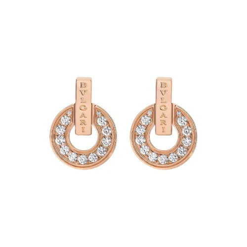BVLGARI Серьги Розовое Золото,Бриллианты