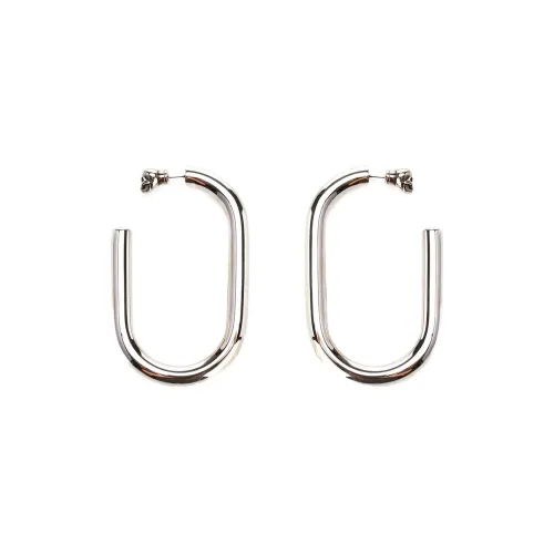 Alexander McQueen Серебристые серьги из бронзы Женские