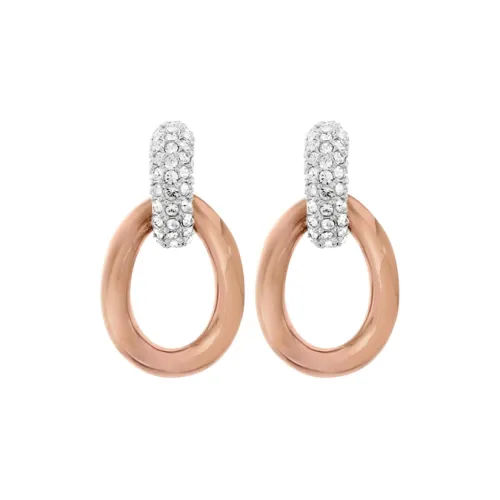 Swarovski Bound Серьги с покрытием из розового золота, розовые, женские