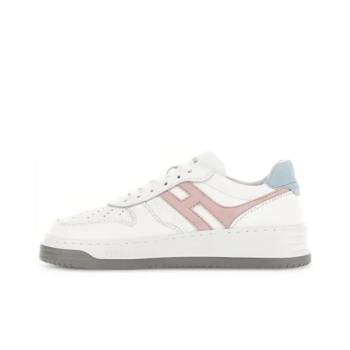 HOGAN H630 Low Топ Скейтборд Кроссовки Унисекс Белый Розовый