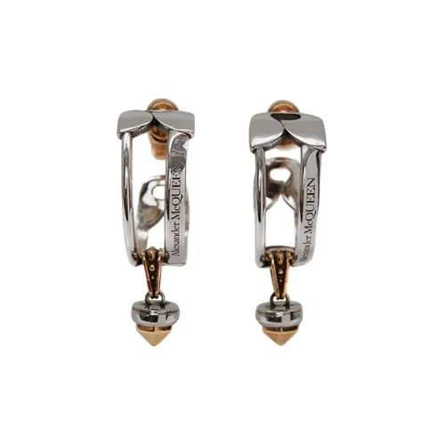 Alexander McQueen Серебристые серьги из бронзы Женские