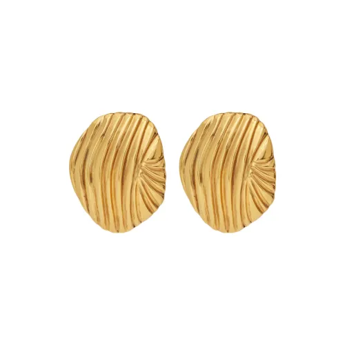 SAINT LAURENT Серьги из бронзы Золотой Женские