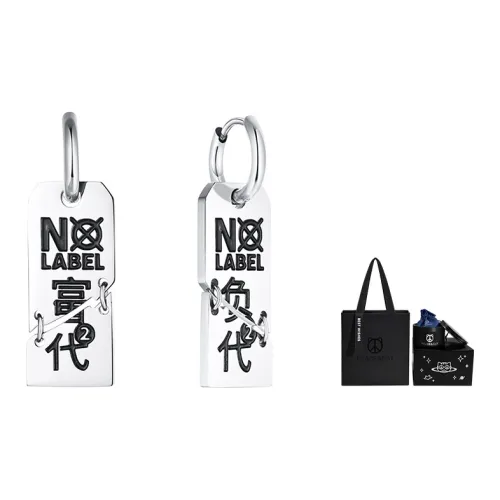 PEACE & CAT Нержавеющая сталь Серьги Унисекс