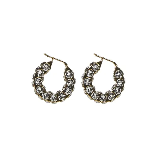 AMINA MUADDI Латунь Кристалл Серьги Женские Золото