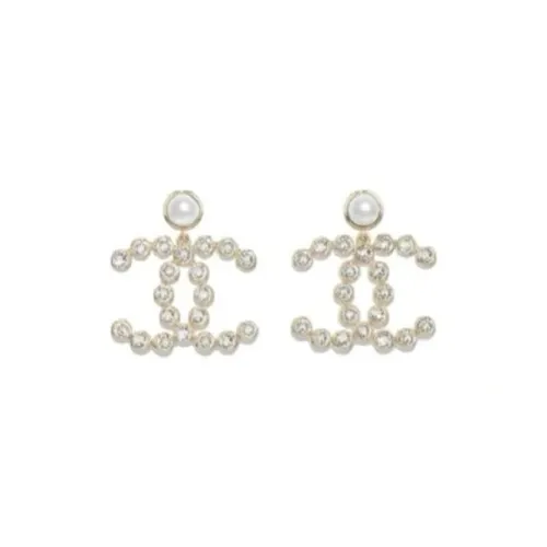 CHANEL Металлические Серьги Серебряные Женские