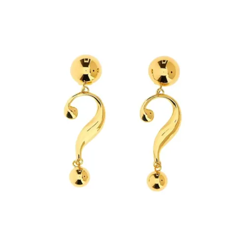 MOSCHINO Цинковый сплав Brass Earrings Женские Золотой