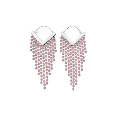 ISABEL MARANT Серьги из бронзы Розовый/Серебряный Женские