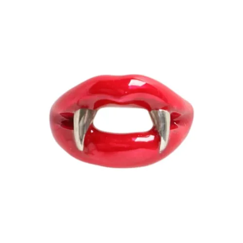 yohji yamamoto 950 Серебряные серьги Мужские Красные