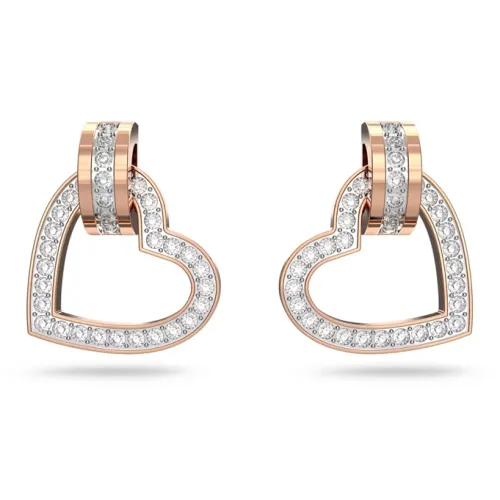 Swarovski Lovely Кристальные Серьги Женские Розовое Золото