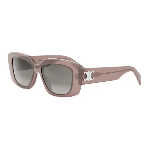 CELINE Ацетат Прямоугольные Солнцезащитные очки Женские Коричневый