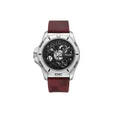 145A (Красный ремешок, серебряный корпус)