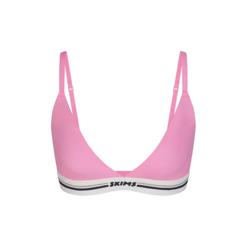SKIMS FITS EVERYBODY серия LOGO Треугольник Бюстгальтер Bra Женский Sugar Pink Candy Pink