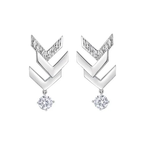 Glam Ever Серьги из серебра с покрытием/Серебряные/Золотые покрытые, женские