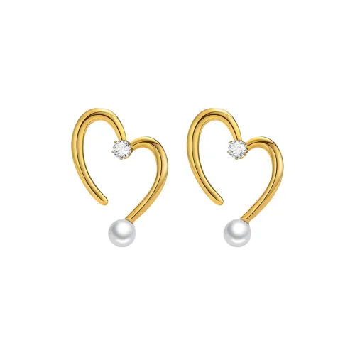 LIANDUO Титановая сталь Серьги Золотой Женские