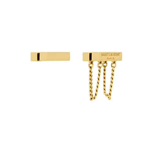 SAINT LAURENT Серьги из бронзы Золотой Женские