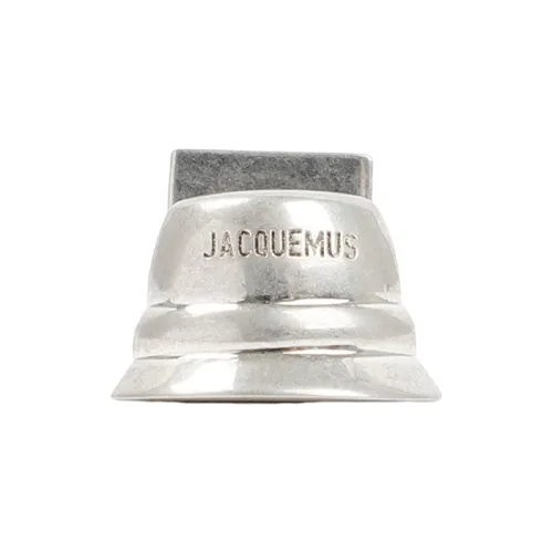 Jacquemus Серебристые серьги из бронзы Унисекс