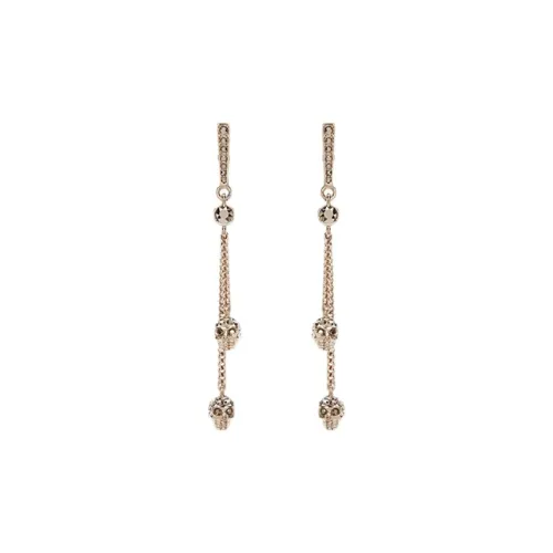 Alexander McQueen Серьги из бронзы Светло-золотые Женские