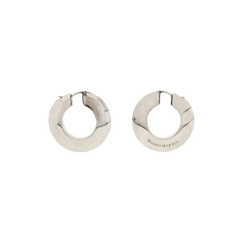 Alexander McQueen Серебристые серьги из бронзы Женские