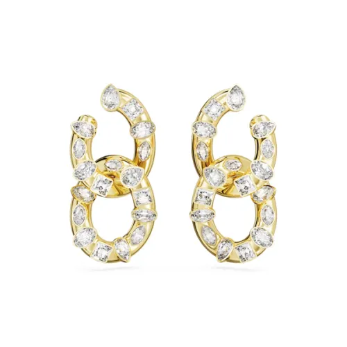 Swarovski Искусственный кристалл Серьги Женские Золото