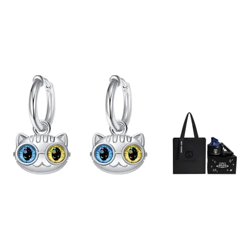 PEACE CAT Титановая сталь Нижняя заколка Серьги On Женские