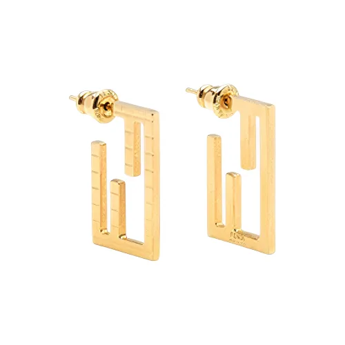 FENDI Brass Earrings Золотой Женские