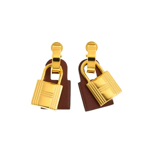 HERMES Металл Серьги Золотой Женские