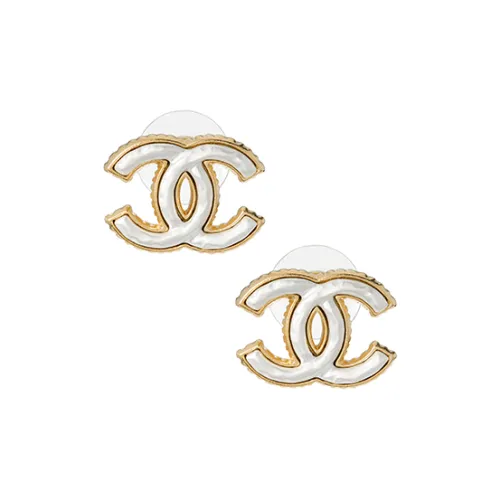 CHANEL Серьги из металла Women's White