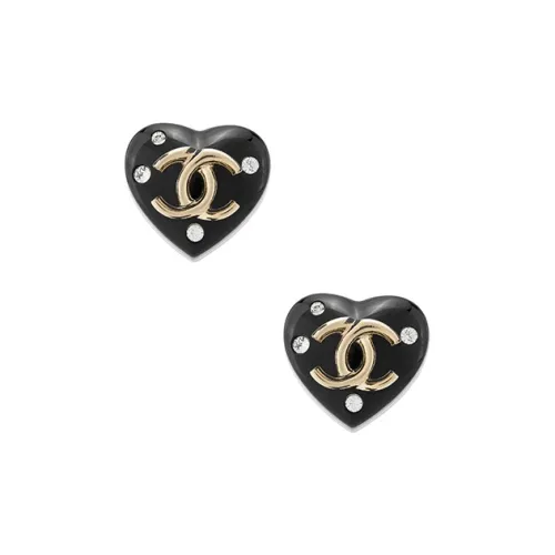CHANEL Серьги Черные Женские