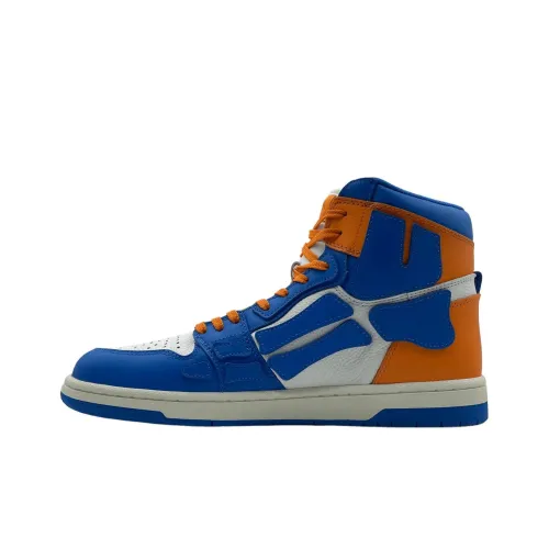 AMIRI Skel Топ Hi Кость Обувь Стильные Скейтбординги Мужской Синий Оранжевый