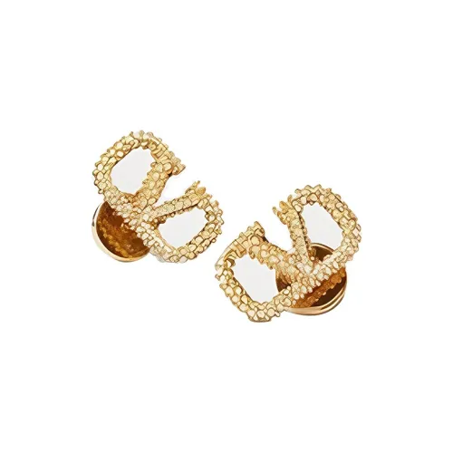 Valentino Brass Earrings Золотой Женские